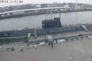 Набережная Петра Великого, подводная лодка Б-413, Калининград - веб камера