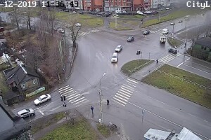 Перекресток улиц Лыжная и Ровио, Петрозаводск - веб камера