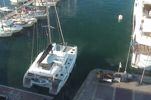 Панорамный вид на порт, Тулон, Франция - веб камера