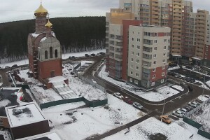 ЖК Бородино, церковь, Подольск, Московская область - веб камера