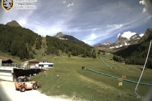 Панорамный вид на горный массив, Монте Роза, Италия - веб камера