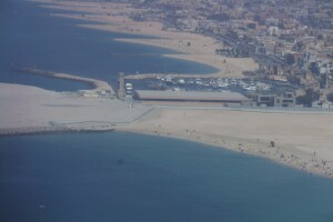 Вид на океан с отеля Бурдж Аль Араб, Дубай, ОАЭ