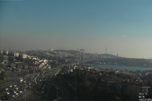 Мост через пролив Босфор, Стамбул, Турция - веб камера