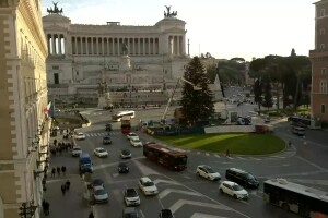 Площадь Венеции, Алтарь Отечества, Рим, Италия - веб камера