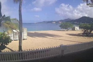 Панорамный вид на пляж, Сент-Джорджес, Гренада - веб камера