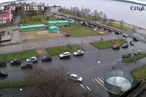 Онежская набережная, Ротонда, Петрозаводск - веб камера
