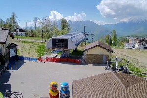 Плато 1170, Роза Хутор, Сочи - веб камера