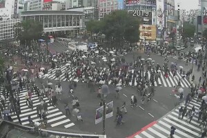 Перекрёсток Сибуя, Токио, Япония - веб камера