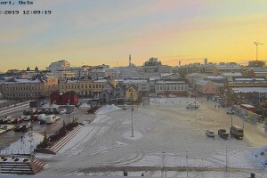 Главная площадь, Оулу, Финляндия - веб камера