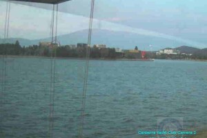 Вид на город со стороны яхт клуба, Канберра, Австралия - веб камера
