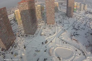 ЖК Ясный берег, вид на запад, Новосибирск - веб камера