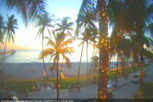 Побережье и пляж, Дирфилд-Бич, Флорида - веб камера