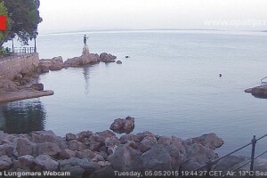 Панорамный вид на море, Опатия, Хорватия - веб камера