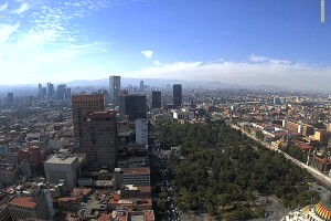 Панорама с Латиноамериканской башни, вид на запад, Мехико, Мексика