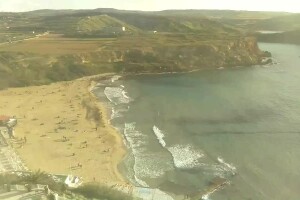 Пляж Голден Бэй (Golden Bay Beach), Мальта - веб камера