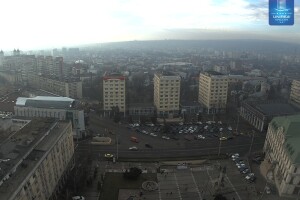 Панорамный вид на город с высоты, Яссы, Румыния