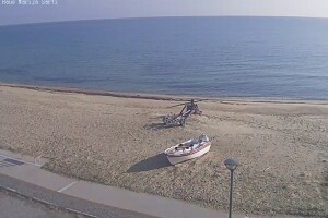 Пляж Сарти, Халкидики, Греция - веб камера