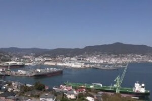 Морской порт, Нагасаки, Япония - веб камера
