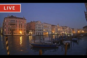 Вид на Гранд-канал с отеля Сан Кассиано, Венеция, Италия - веб камера