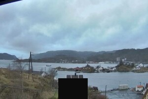 Залив и горы, Флеккефьорд, Норвегия - веб камера