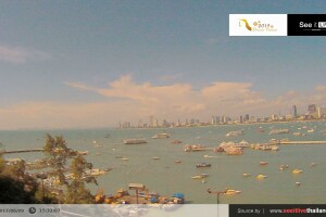 Панорама побережья, Паттайя, Таиланд - веб камера