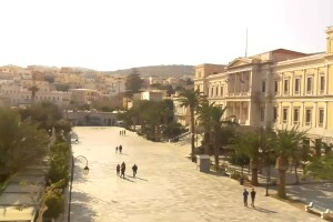 Площадь Миаулиса (Miaouli Square), Эрмуполис, Сирос - веб камера