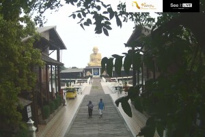 Вид на золотого Будду, Аютайя, Таиланд - веб камера