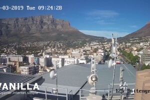 Столовая гора и скала Львиная Голова, Кейптаун, ЮАР - веб камера