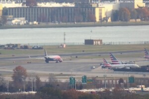 Панорама аэропорта имена Рейгана, Вашингтон Ди Си, США - веб камера