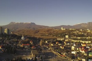 Панорамный вид на город, Алушта - веб камера