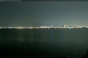 Залив Бискейн, панорама, Майами, Флорида - веб камера