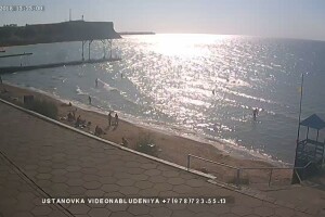 Пляж, Песчаное, Крым - веб камера