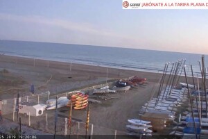 Пляж, Кастельдефельс, Каталония - веб камера