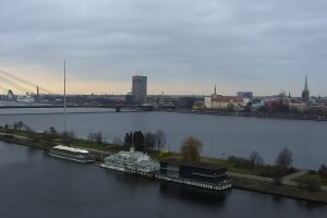 Панорама Старого города, Рига, Латвия - веб камера