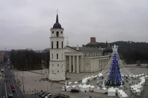 Кафедральная площадь, Вильнюс, Литва - веб камера