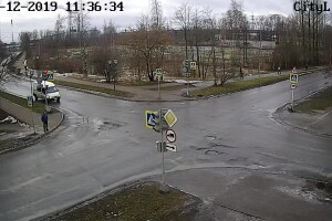 Перекресток улиц Комсомольская и Советов, Кондопога - веб камера