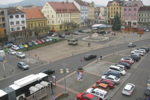 Главная площадь, Дечин, Чехия - веб камера