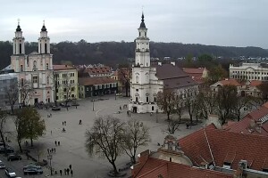 Ратушная площадь, Каунас, Литва - веб камера