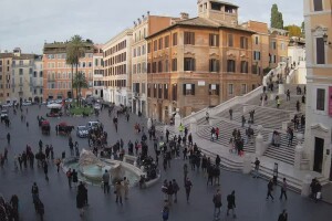 Площадь Испании, Рим, Италия - веб камера