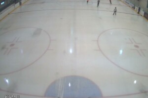 Хоккейная арена Hockey World, вид из-за ворот, Алматы, Казахстан - веб камера
