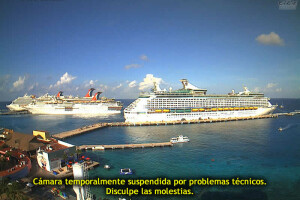 Круизный порт, Сан-Мигель-де-Косумель, Мексика - веб камера