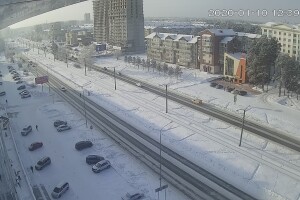 Ленинградский проспект, вид с высоты, Ангарск - веб камера