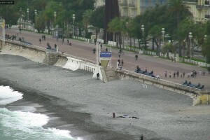 Пляж Бо Риваж, Ницца, Франция - веб камера