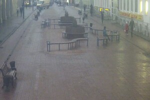 Пешеходная зона на Трехсвятской улице, Тверь - веб камера