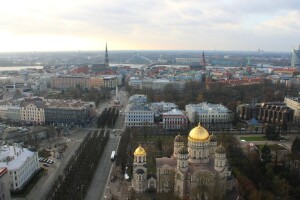 Панорама с отеля Radisson Blu Latvija 4*, Рига, Латвия - веб камера