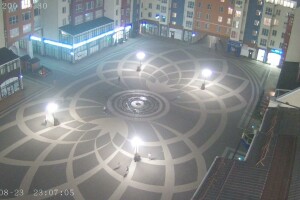 Площадь с фонтаном, экорайон Европея, Краснодар - веб камера