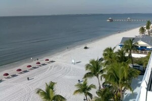 Побережье из отеля Lani Kai Island Resort 2*, Форт-Майерс-Бич, Флорида - веб камера