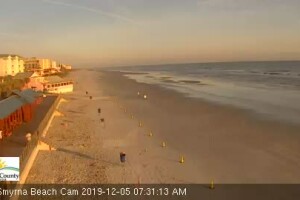 Пляж, Нью-Смирна-Бич, Флорида, США - веб камера