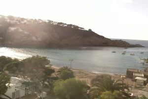 Пляж, Кала Ваделла, Ибица, Балеарские острова - веб камера
