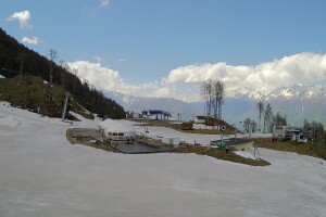 Кавказский Экспресс, станция канатной дороги, Роза Хутор, Сочи - веб камера